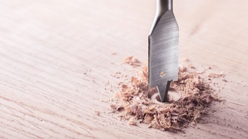 Metal,Drill,Bit,Paddle,Make,Holes,In,A,Wooden,Oaks